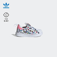 adidas阿迪达斯三叶草SUPERSTAR360女婴童贝壳头学步鞋IG5668 白/粉/红/黄 27(160mm)