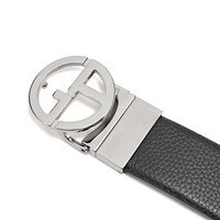 阿玛尼 EMPORIO ARMANI（ARMANI）男士GA搭扣可裁剪双面旋转皮带腰带4cm Y2S452 YSR3X 85460 黑色/深棕褐色