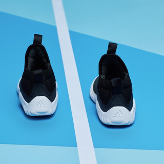 adidas 阿迪达斯 「海马鞋」阿迪达斯RapidaZen男婴童加绒保暖一脚蹬学步鞋 深墨绿色/黑色/金色 27(160mm)