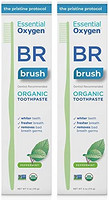 Essential Oxygen BR 认证牙膏牙齿更白薄荷味2 支