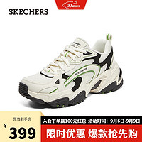 斯凯奇（Skechers）女子时尚绑带运动鞋舒适896245 自然色/黑色/NTBK 38.00 