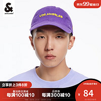 杰克·琼斯（JACK&JONES）时尚潮流字母刺绣装饰设计logo刺绣装饰棒球帽2232H1020 紫色 均码