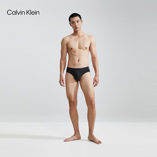 Calvin Klein内衣23早秋男士提花透气贴身三角内裤NB3629 UB1-太空黑 S