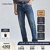 Calvin Klein  Jeans23早秋男士经典标牌合体版水洗微弹牛仔裤J324379 1BJ-牛仔深蓝 28