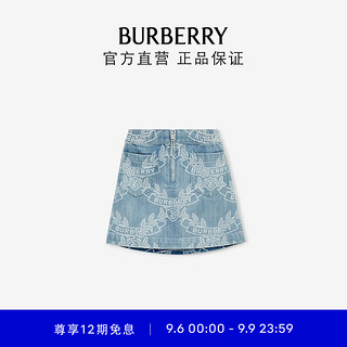 博柏利（BURBERRY）女童 橡树叶徽章日本牛仔半裙80682191