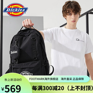 dickies双肩包2023帝客潮牌男女大容量背包H 黑色