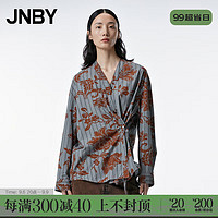江南布衣（JNBY）衬衫棉质宽松A型5N8210850 248/杂咖 XS