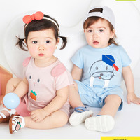 巴拉巴拉婴儿连体衣包屁衣新生儿初生宝宝哈衣爬服夏季薄款萌童装