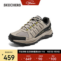斯凯奇（Skechers）户外轻质吸震耐磨徒步越野运动鞋237501 灰褐色/黑色/TPBK 39