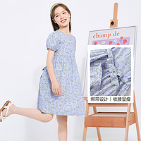88VIP：巴拉巴拉 童装女童连衣裙夏季装中大童儿童甜美复古茶歇裙纯棉裙子