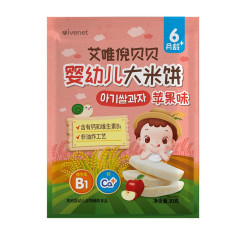 ivenet 婴幼儿长米饼 进口宝宝辅食儿童零食糙米谷物棒磨牙棒6月+南瓜30g