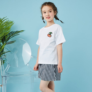 KK树童装女童儿童便服清仓夏季中大童套装T恤打底裤