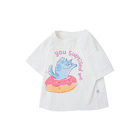 88VIP：迷你巴拉巴拉 2022夏mini伙伴T恤亲子男女童宝宝宽松纯棉短袖