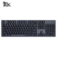 RK104有线机械键盘全键无冲热插拔轴104键可拆卸上盖全尺寸电脑游戏笔记本办公键盘RGB灯光灰色红轴