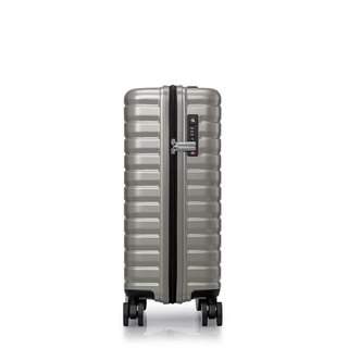 美旅箱包横条纹商务登机行李箱双排飞机轮TSA密码锁拉杆箱20英寸NJ2卡其色