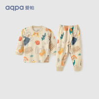 aqpa 婴儿内衣套装纯棉衣服秋冬男女宝儿童秋衣秋裤(适合20℃左右) 森林摇滚乐器 80cm