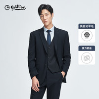 金利来冬上班通勤修身商务正装西服男 95藏蓝 54B