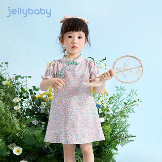 杰里贝比 女童汉服夏季3岁宝宝唐装裙子夏装连衣裙5儿童旗袍中国风