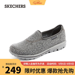 斯凯奇（SKECHERS）女士经典健步鞋缓震舒适124474 炭灰色/CHAR 36.00 