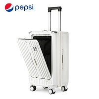 百事箱包 Pepsi行李箱女前开口拉杆箱26英寸男侧开箱万向轮密码旅行箱