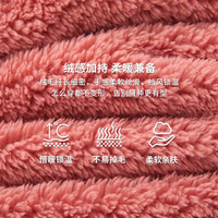 三枪睡裤女秋冬舒棉绒双面加绒加厚保暖裤宽松束脚可外穿休闲家居长裤 藏青 160(M)