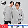 Lee XLINE23早秋舒适版灰色Polo领男女同款卫衣LUT007224204 灰色（尺码偏大，小一码购买） L