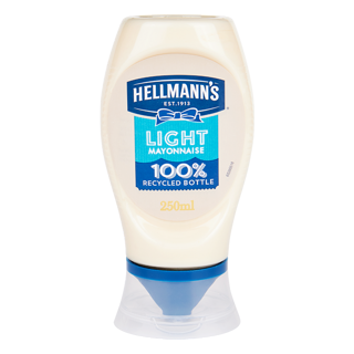Hellmanns 西班牙进口 淡味蛋黄酱 沙拉酱 美乃滋轻食烘培 251g
