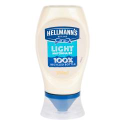 HELLMANN'S 淡味蛋黄酱251g美乃滋汉堡三明治沙拉调味酱料