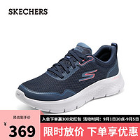 斯凯奇（Skechers）女鞋网面透气运动跑步鞋子 海军蓝色/浅蓝色/NVLB 37.50 