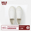 无印良品（MUJI）男女通用 不易疲劳不易沾水运动鞋 无性别男款女款 小白鞋 帆布鞋 米白色 225mm/35码（2.0）