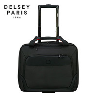 DELSEY戴乐世行李箱登机箱16英寸商务拉杆包旅行箱电脑内胆层 黑色 3944