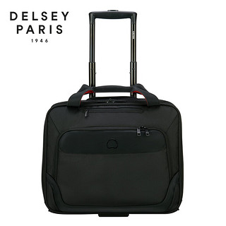 DELSEY 戴乐世 行李箱登机箱16英寸商务拉杆包旅行箱电脑内胆层 黑色 3944