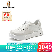 暇步士（Hush Puppies）小白鞋女士休闲平底透气旅游板鞋10277CM3 白色 37