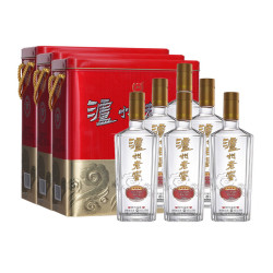 luzhoulaojiao泸州老窖精制头曲铁盒52度浓香型白酒500ml6瓶婚宴端午