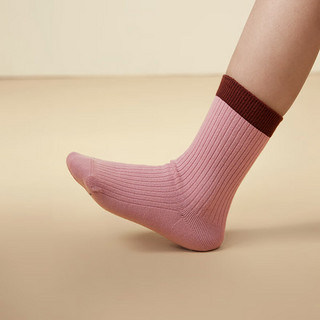 迷你巴拉巴拉男童女童中筒彩色袜子宝宝透气舒适袜子 白红色调00316 80cm