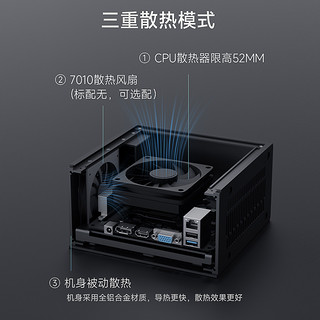 topfeel 华擎/ASRock deskmini x300主板准系统迷你小主机支持AMD5600G/5700G