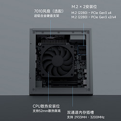 topfeel 华擎/ASRock deskmini x300主板准系统迷你小主机支持AMD5600G/5700G