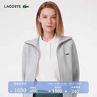 LACOSTE法国鳄鱼女装23春夏休闲百搭灰色卫衣外套SF2961 CCA/灰色 36/S/160