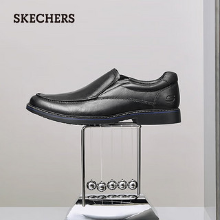 斯凯奇（SKECHERS）斯凯奇一脚套商务休闲鞋乐福鞋皮鞋男 66404 黑色BLK 40.00 