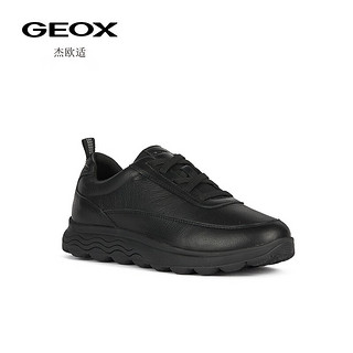 GEOX 杰欧适 款男鞋舒适百搭运动休闲运动鞋SPHERICA U36BYB 黑色C9999 40