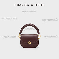 CHARLES&KEITHCHARLES＆KEITH春夏女2-50270993柔软手提斜挎包女 Dark Chocolate深巧克力色