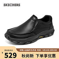 斯凯奇（SKECHERS）商务休闲鞋舒适支撑回弹橡胶底204321 黑色224 41.00