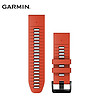 佳明（GARMIN）fenix 7XPro替换硅胶表带（26mm） 红/深灰双色硅胶表带