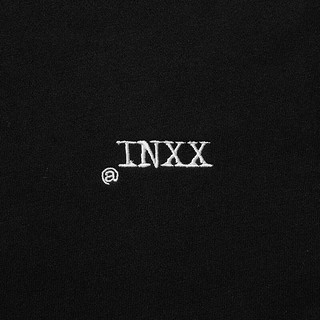 英克斯（inxx）嬉皮武僧系列 秋字母印花套头卫衣XXD3100976 黑色 XS