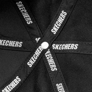 斯凯奇（Skechers）缤纷休闲系列多色简约鸭舌帽女运动棒球帽男帽子L123U051 碳黑/0018 均码