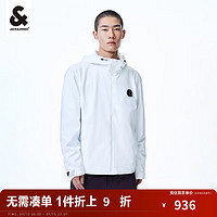 杰克·琼斯（JACK&JONES）秋季户外长袖连帽潮流舒适百搭舒适个性外套男装 223321028 白色 165/88A/XS