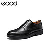 爱步（ECCO）商务皮鞋男 英伦风透气皮鞋圆头德比鞋 都市伦敦525634 黑色42