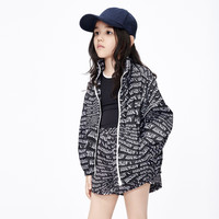 little MO&Co.亲子装 迪士尼米奇IP littlemoco童装23男女童长袖外套 黑色 155/72