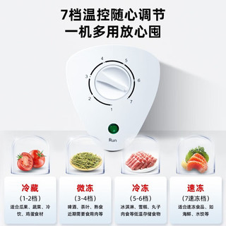 Frestec 新飞 冷藏冷冻转换迷你家用冰柜 单双温商用冷藏冷冻保鲜两用大容量冷柜 45A108D标准款