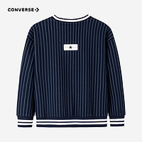 Converse匡威儿童装女童Polo衫2023男童长袖条纹卫衣CV2332172GS-001 藏青蓝 110/52